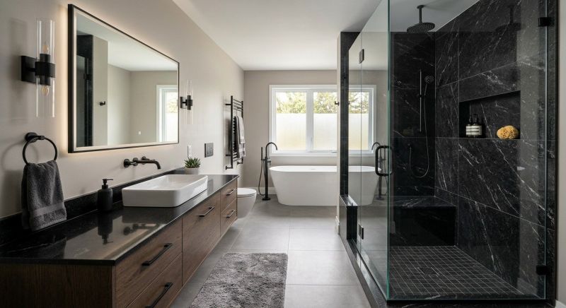 Granite Shower Installation in Wayne County, MI
