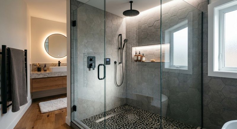 Granite Shower Installation in Wayne County, MI